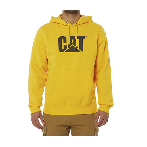 Caterpillar Clothing Pakistan Sale - Caterpillar Foundation Hooded Sweatshirt Mens Hoodies Yellow (763418-ZSQ)